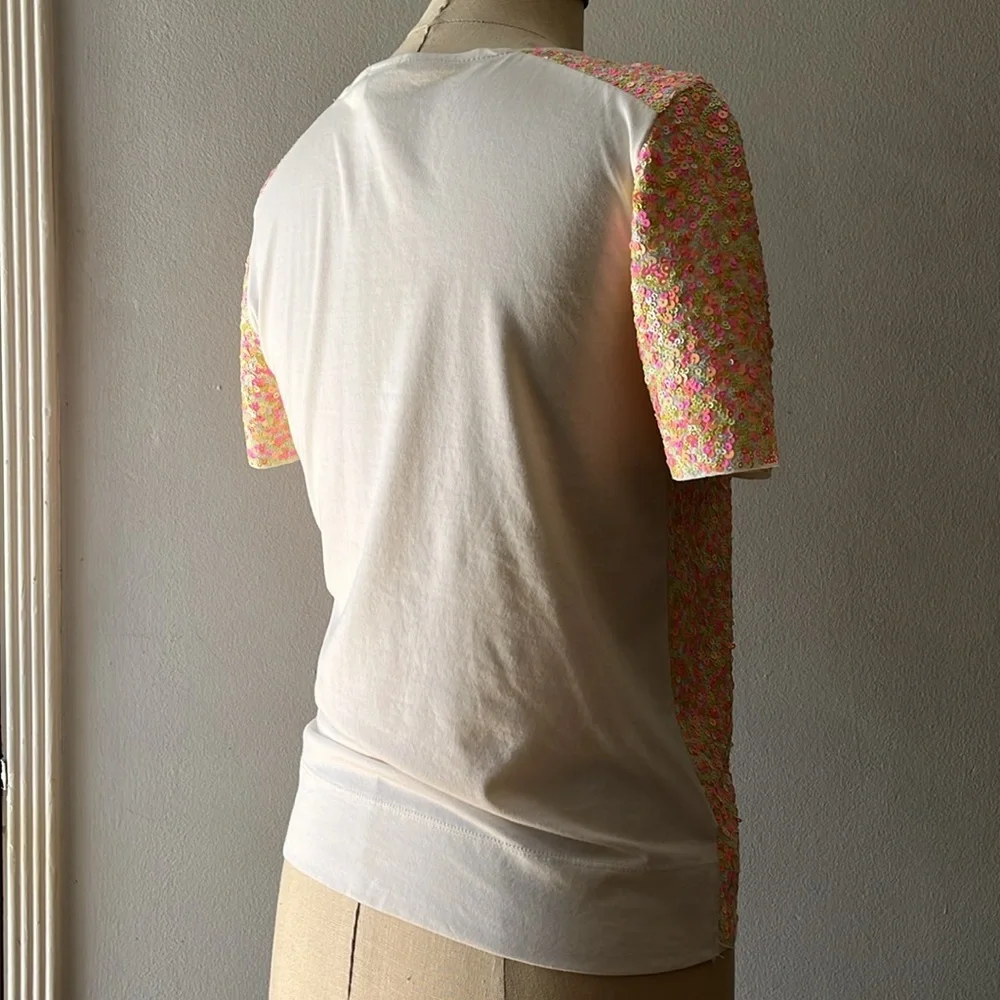 j.Crew•neon sequin blouse•Sz XS